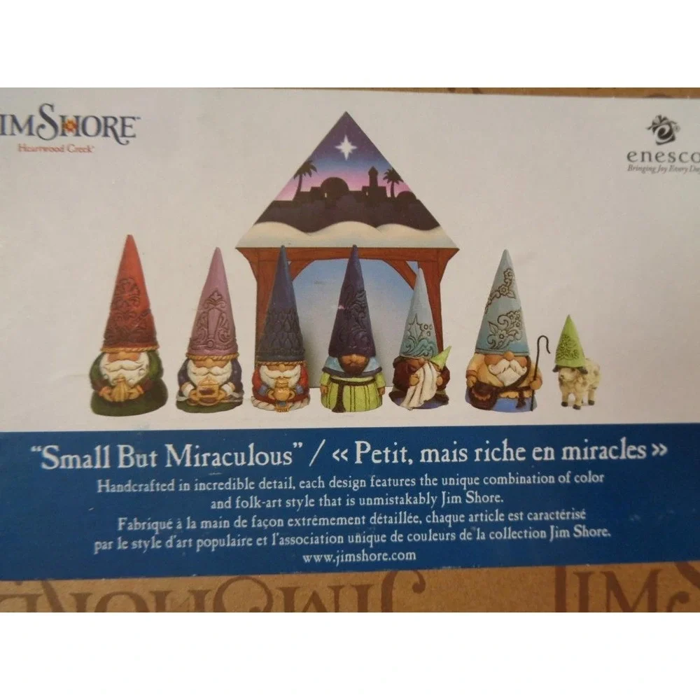 Jim Shore Heartwood Creek Small But Miraculous Gnome Nativity NIB